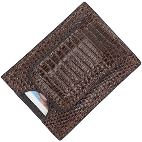 Genuine Tegu Lizard Skin Magnetic Money Clip Wallet2