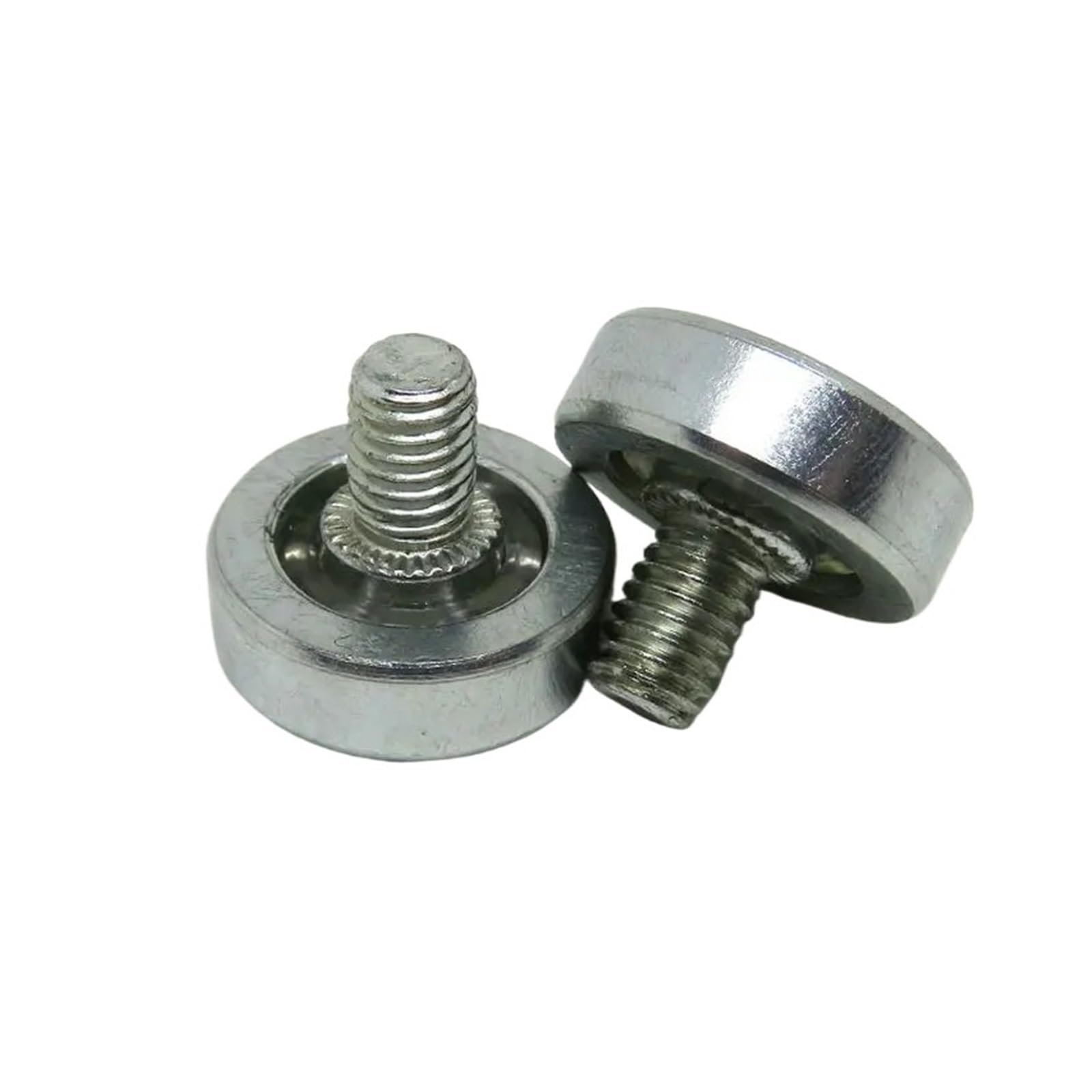 Rodamiento de cajón de metal lubricado con grasa, tornillo OD 19xM6, JS19-C1L8W6M6 de 19mm, rueda guía de metal for armario de almacenamiento de cocina, 5 uds.