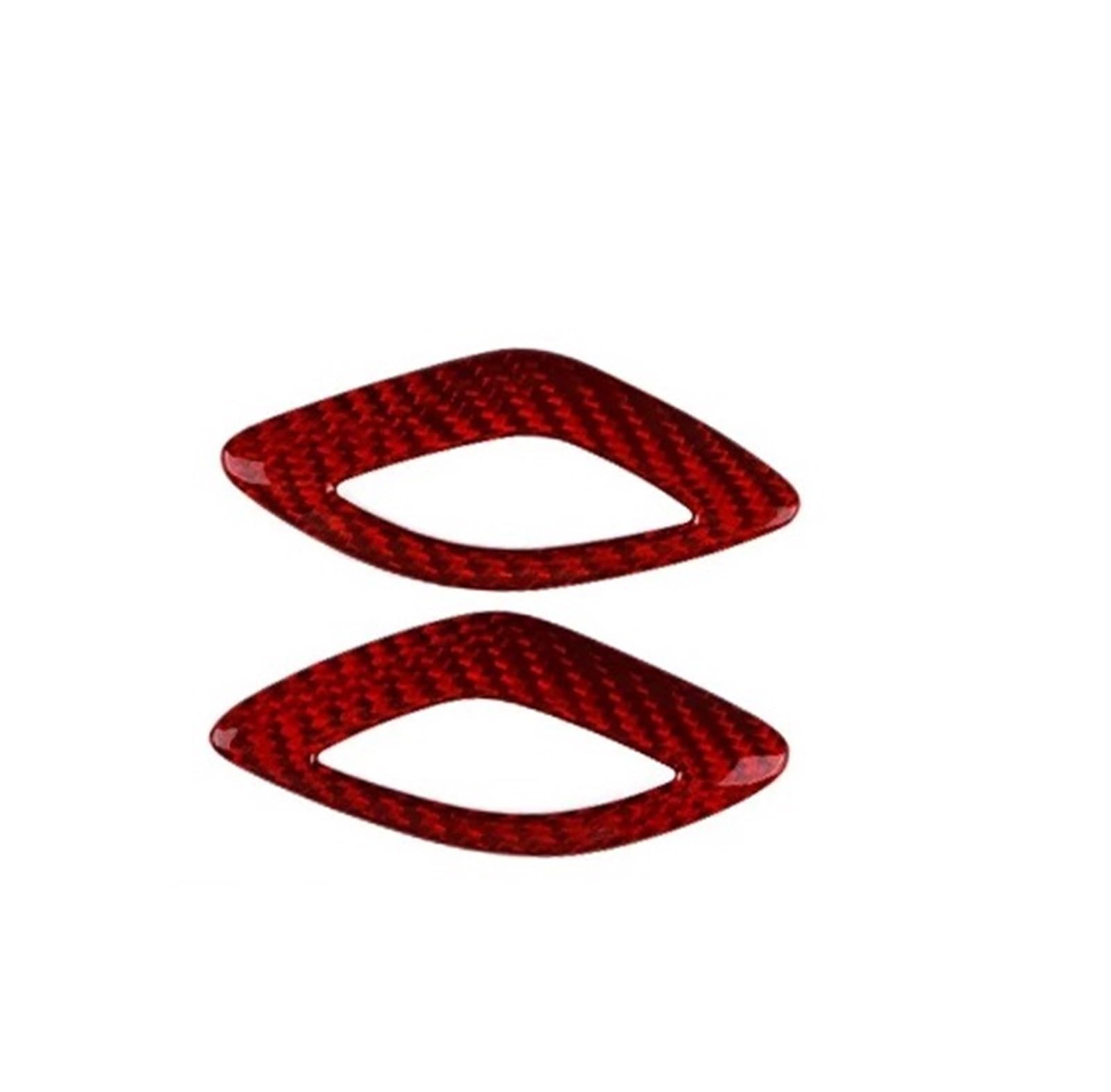 Car Interior Moulding Trim for Chevrolet for Camaro 2016 2017 2018-2023 Car Front Door Sound Interior Trim Real Hard Carbon Fiber Sticker Interior Accessories(Red)