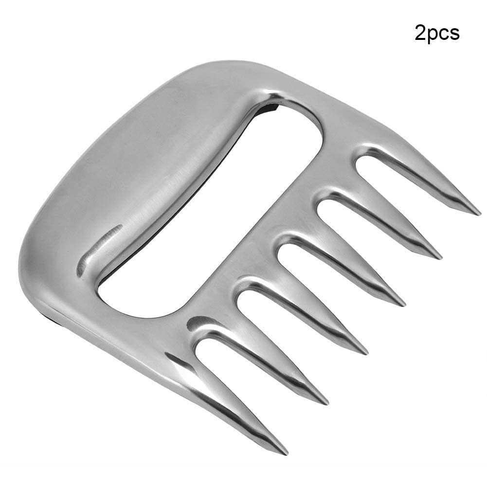 HERCHR Garras de Cerdo extraídas, Garras de Carne de Acero Inoxidable para triturar, Tirar, entregar, Servir, Cerdo, Pavo, Pollo, Barbacoa, Parrillas y Accesorios para Fumar