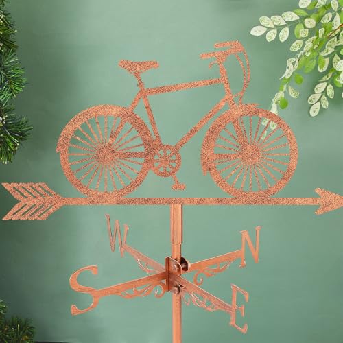 Girouette en cuivre vélo de route au design métallique durable