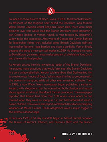 Mixology and Murder: Cocktails Inspired by Infamous Serial Killers, Cold Cases, Cults, and Other Dis