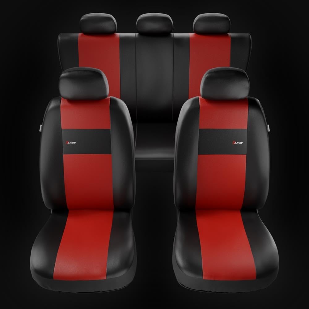 Mossa Fundas Asientos Coche aptas para Seat Ibiza II III IV V 1993-.. XL-RD | Hatchback, SportCoupé, Sportstourer