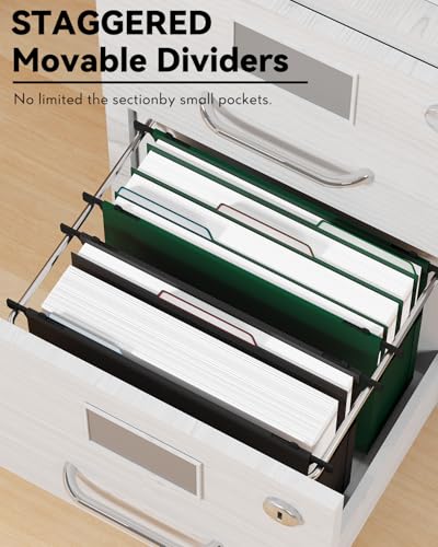 Ansook Pastas de arquivo suspensas de plástico de alta capacidade, bolso sanfonado de expansão resis