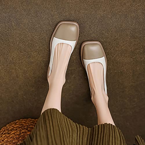 Escarpins pumps chunky avec bout carré et petit talon bloc - 2