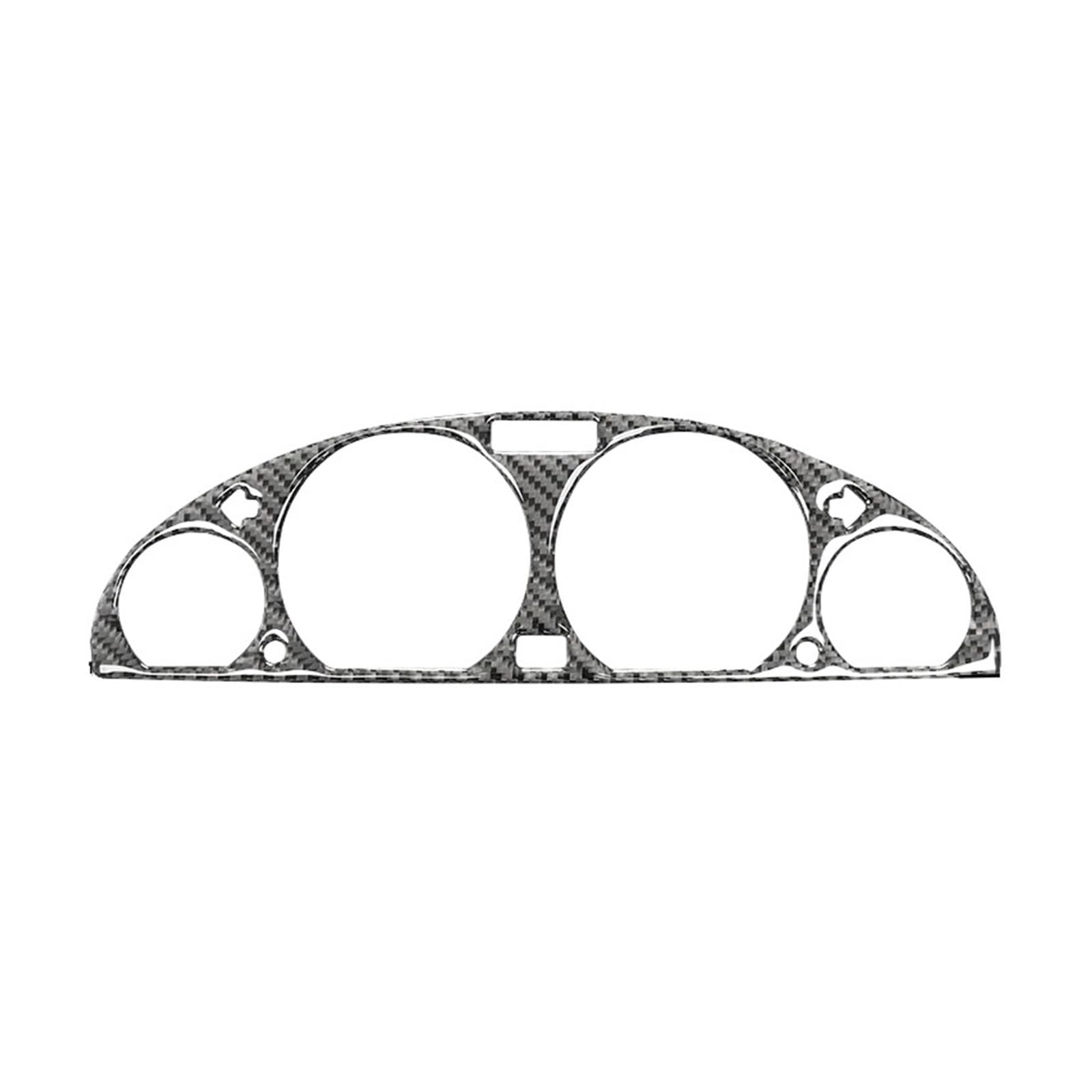 Car Interior Sticker for BMW for 3 Series for E46 for M3 1999-2004 Interior Car Speedometer Surround Decor Frame Trim Cover Stickers(Black)