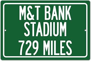 Personalized Highway Distance Sign To: M&T Bank Stadium