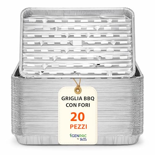 🔥 【Cottura uniforme su BBQ e forno】 Da appoggiare direttamente sulla griglia in metallo: i fori favoriscono la diffusione del calore per una cottura omogenea di carne, pesce e verdure