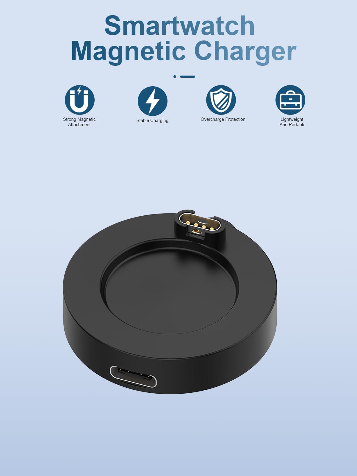 Magnetyczna podstawa ładująca do Garmin Venu X1/ Garmin Forerunner 570/Garmin Forerunner 970 (łącznie z 1 kablem do ładowania), stabilny adapter do ładowania yystao typu C