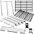 Grill Parts for Weber GS4 Spirit 2 Grill Parts Spirit II/I 300 SER Replacement Parts for Weber 67046 Flavorizer Bars 7636 69797,Weber Spirit 2 Grill Grates 7638,Burner 67025 69787&Crossover Tube 69898