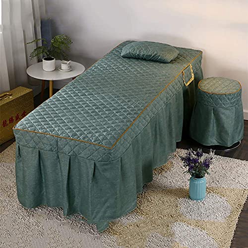 XKun high-end luxe schoonheidssalon bed cover vierdelige schoonheid body massage bed jurk combinatie 80x190cm (31x75in) - Image 3
