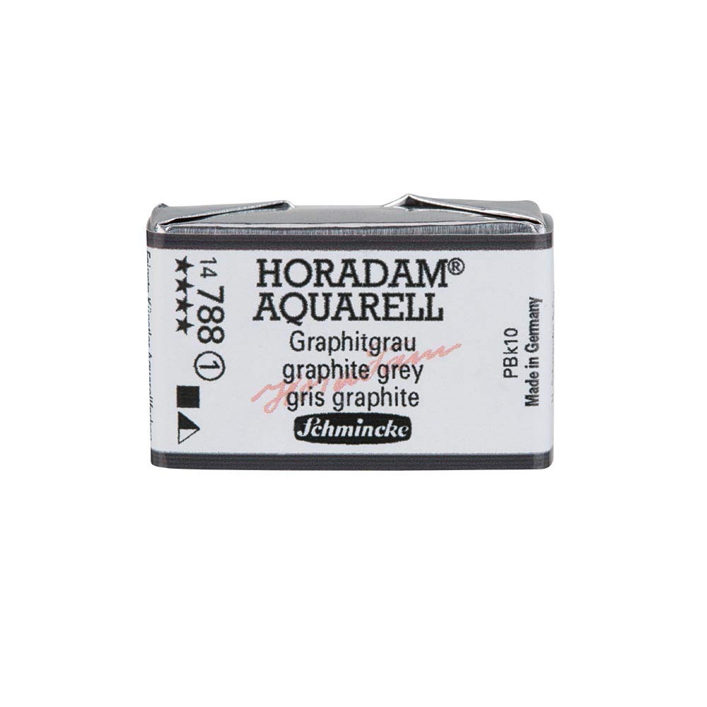 Schmincke - HORADAM® AQUARELL - colori per artisti, 782 Lampada neutra, 14 782 044, 1/2 godet