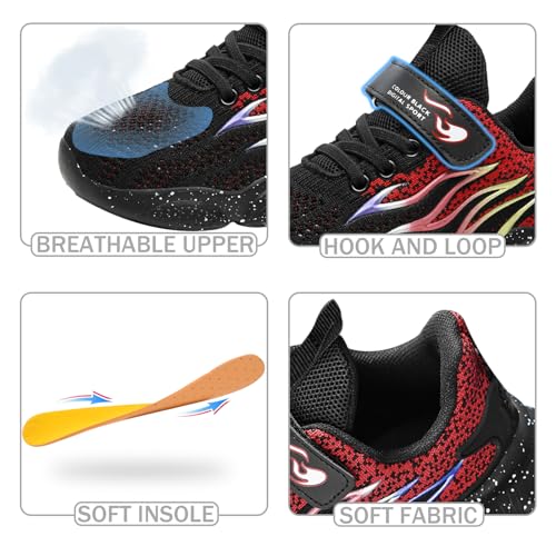 Kids Sneakers for Boys Girls Cool Pattern Athletic Running Tennis Shoes for Little Kid Big Kid2