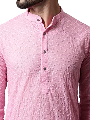 Image of Jompers Men's Regular Fit Cotton Embroidered Kurta Set