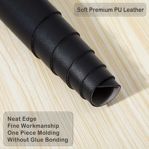 Image of Extended Mouse Pad Mat XXL Desk Pad Large Desk Mat DOBAOJIA 35.4 inch X 16.9 inch Desk Blotter Writing Pad for Laptop /Office /Home, PU Leather Waterproof +Suede Non-Slip 90 x 43cm (Black)