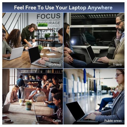 Image of Pxin Laptop Pro Privacy Guard compatible with 13.3 Inch (16:10) Laptop | Privacy screen protector | Anti Glare | Anti Spy Screen | Reduces blue light | Eye Protection