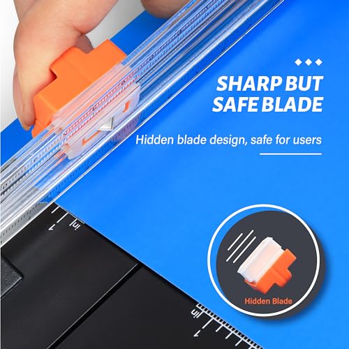 image for Evteck Paper Cutter 12 Inch Paper Trimmer Slider Crafting Scrapbooking