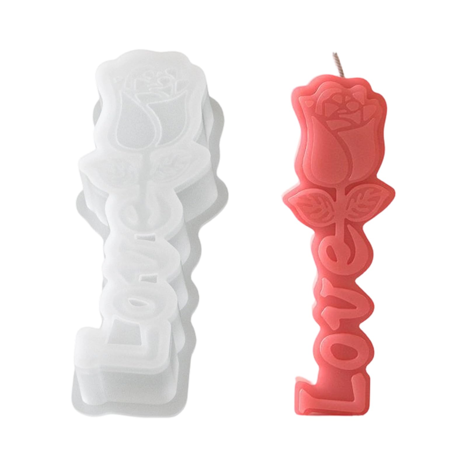 Xjdzineq Rose Shaped Silicone for Soap Gypsum Decoration Holiday Elastomer Flower Cast