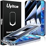 【Invisible HD Privacy Screen, Industry-leading 28° Ultra-narrow Privacy Angle】Uyiton's iPhone 15 pro max privacy screen protector achieves 28° ultra-strong privacy function. In any environment, strangers will only see a deep black screen. Our 15 pro ...