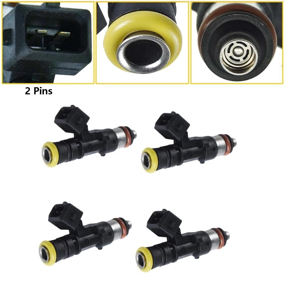 Auto Motorboquilla Combustible Adaptador 4 Uds Adaptador De Boquilla De Alta Impedancia Válvula De Inyector De Combustible del Motor 0280158829 para Acura para RDX RL RSX TL TSX 1995-2014