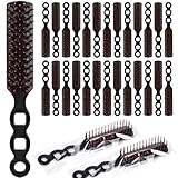 100 Packs Bulk Hair Brushes, Anti Entangling Hair Brushes Anti Static Massage Combs, Disposable Plastic Hairbrush suitable for Homeless Shelter Hotel Nursing Home Charity Church -Individually Wrapped