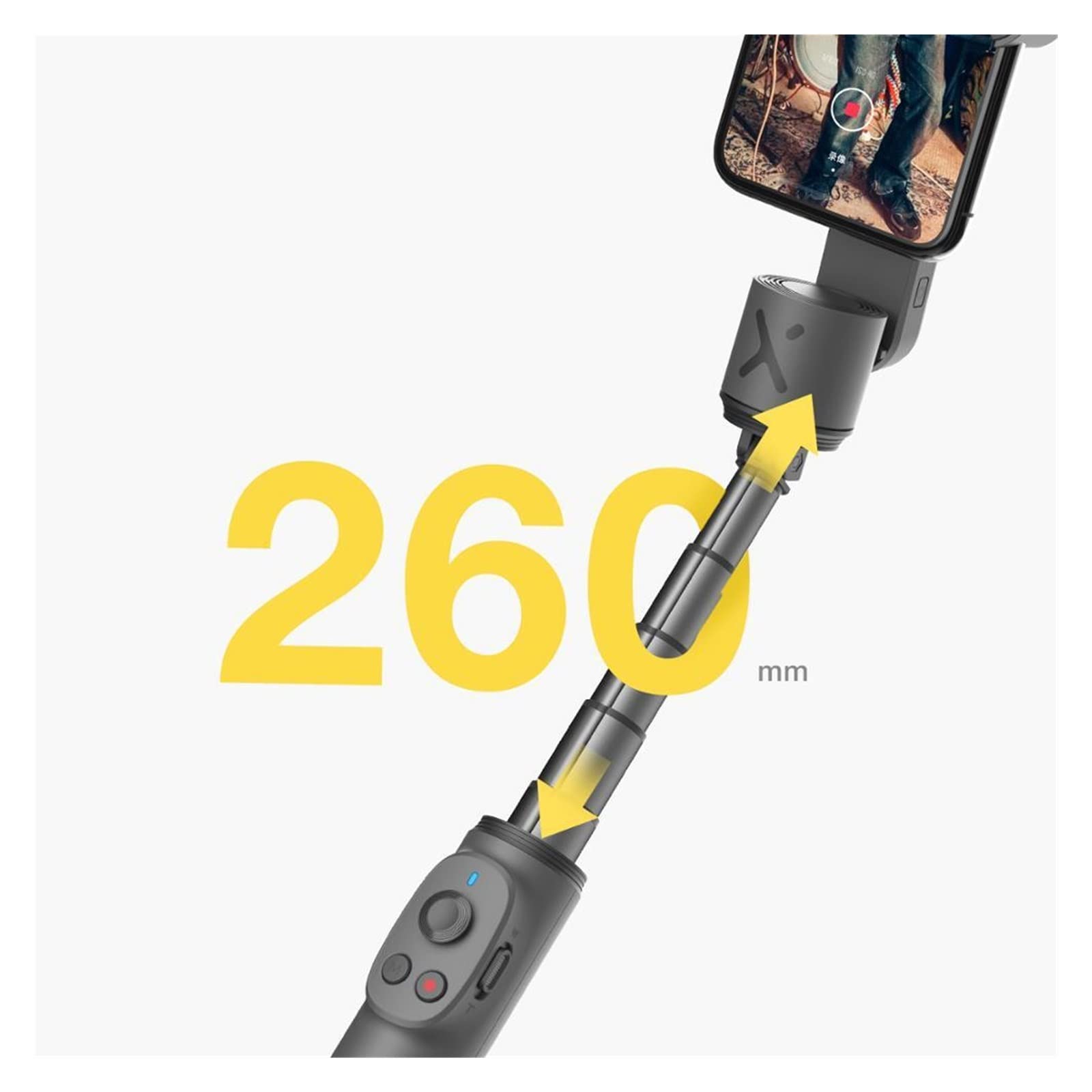Teléfono Gimbal Selfie Stick Estabilizador de Mano Smartphone for teléfono Inteligente Transmisión en Vivo