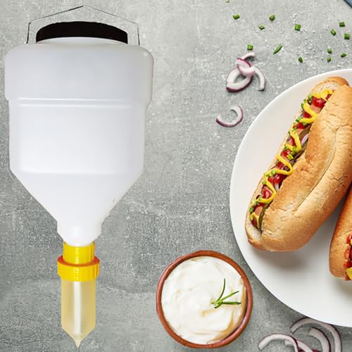 Bouteille de sauce à condiments à suspendre avec distributeurs à pompe robustes - 2