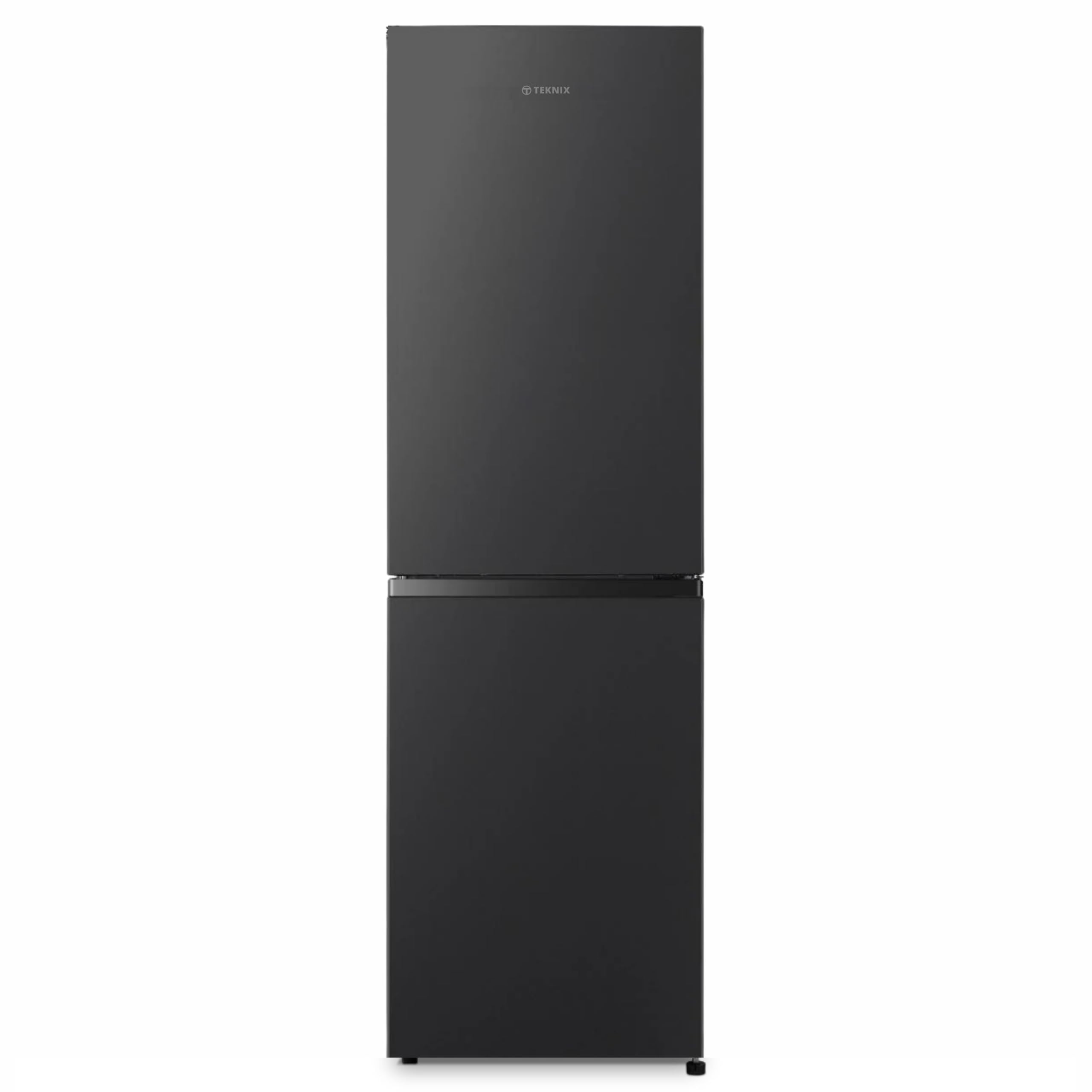 Teknix FFPH1825PB 55cm Freestanding 50/50 Fridge Freezer - 256 Litre Capacity - Frost Free - Black - E Rated, H182.5 x W55 x D56.2 (cm)