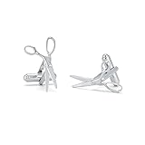 Scissor Cufflinks, Silver