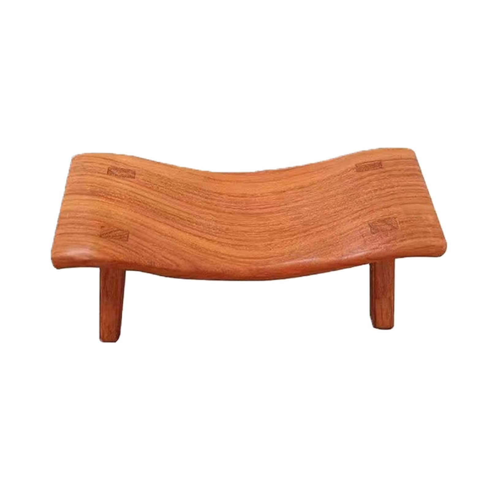 Sgabello In Legno Per Adulti, Poggiapiedi 34x26x26 Cm, Multiuso, Per Letto A Soppalco E Armadi, Colore Teak Notte, Supporta 317 Kg - 2