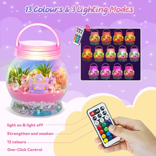MELAND Unicorn Terrarium Kit, Craft Kit for 5-10 Girls Gifts, Unicorn Toys - Image 5