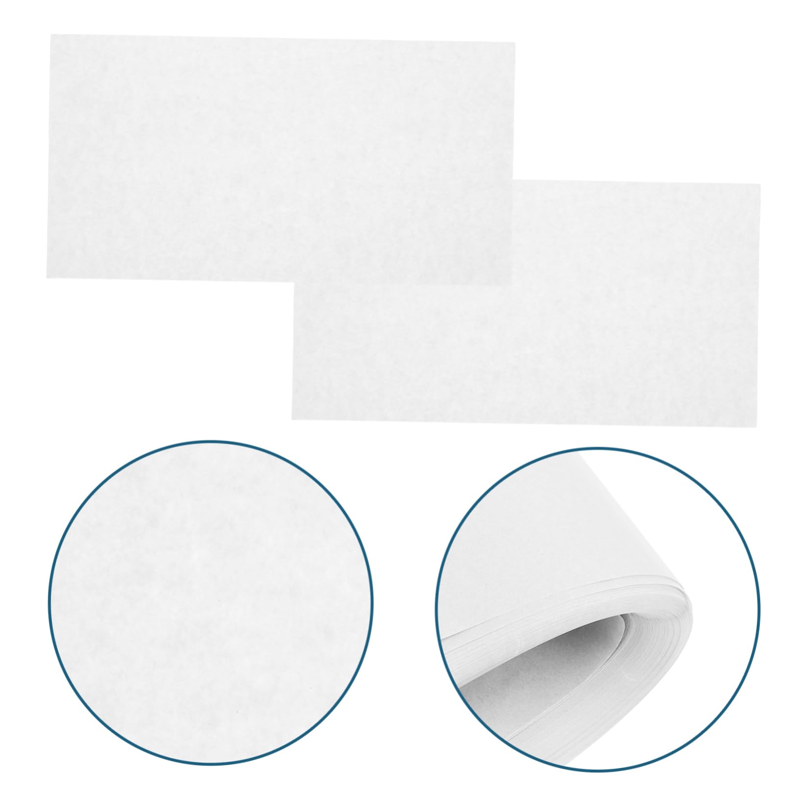 Feuilles de Papier Parchemin 300 Pièces Blanc 34x17,8 Cm