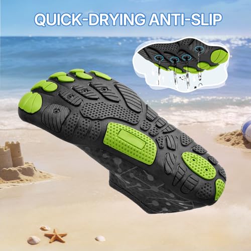 Image of ATHMILE Kids Water Shoes Boys Girls Water Shoes Quick Dry Barefoot Beach Sports Swim Pool Summer Shoes(Little Kid /Big Kid)