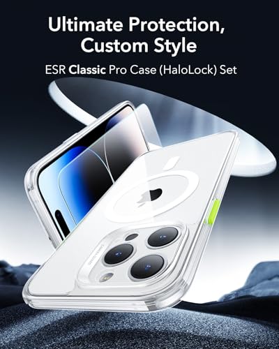 ESR for iPhone 14 Pro Max case, Translucent Matte Case, Compatible with MagSafe, Military-Grade Protection, Classic Series, Clear - image 2