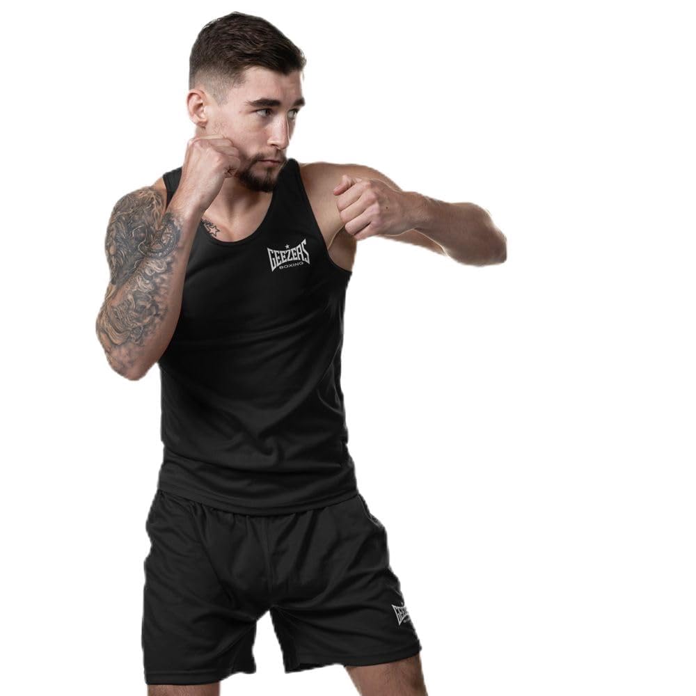 Geezers Amateur 2.0 Boxing Vest (Black, XXXS)