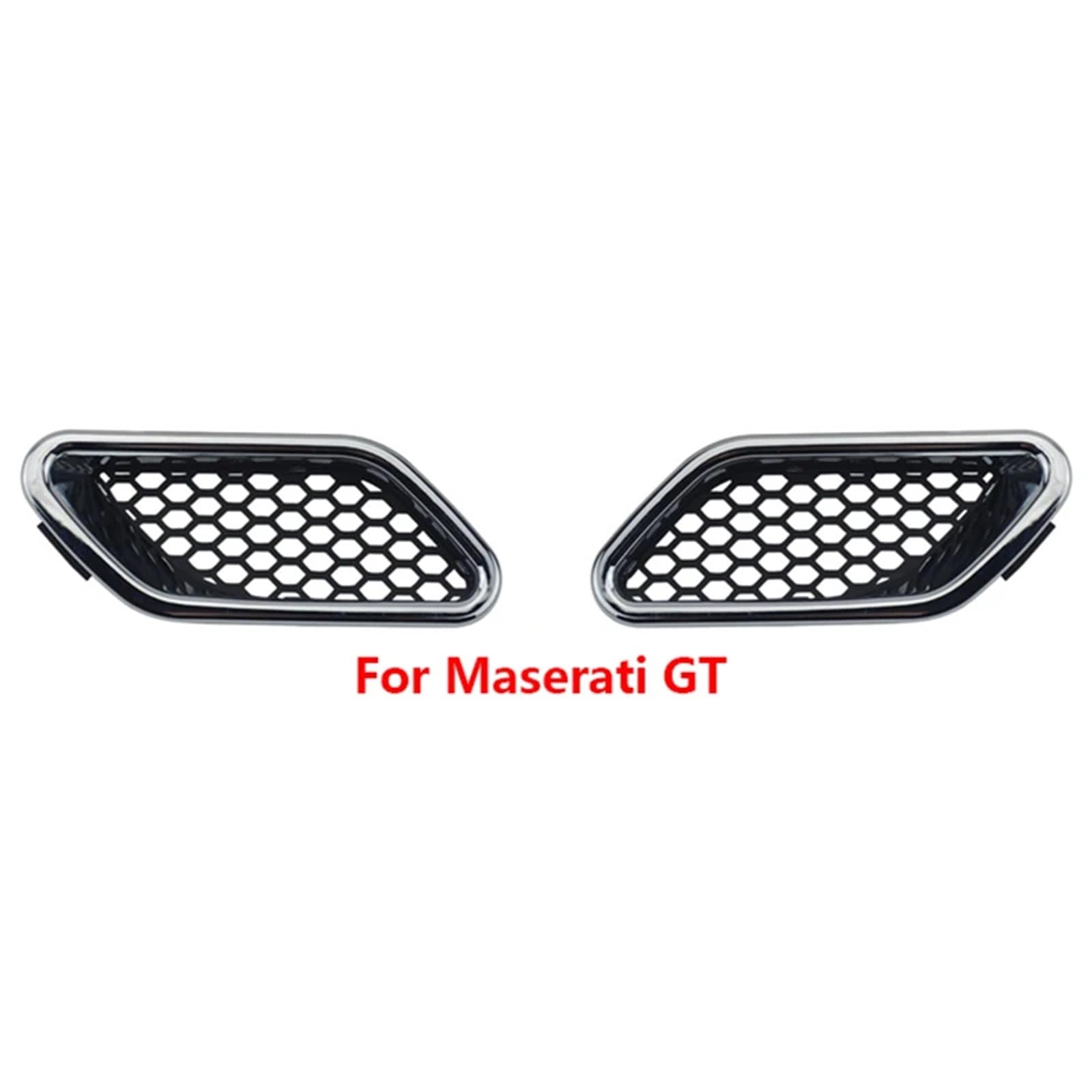 Naklejki dekoracyjne na boczne drzwi Pasuje do Maserati Ghibli Levante Quattroporte GT samochód przednia kratka boczna wlot powietrza błotnik otwory wentylacyjne Grill 1 sztuk(7)