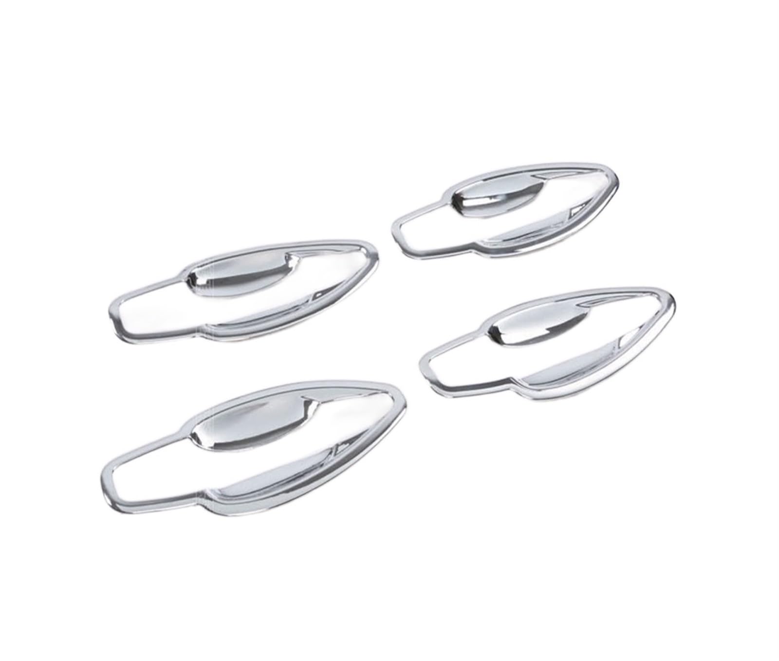 Drezzo Car Exterior Door Handle Chrome Door Handle Cover Trim Stickers Set for Peugeot 2008 2013-2019(Bowl)