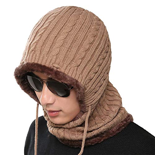DONGMAO Gorro Invierno Hombre Calentar Sombreros Gorras Beanie de Punto Beanie Sombrero Caliente de Punto
