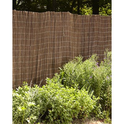 Lewis Hyman Garden Path 0441090 Unpeeled Willow Reed Fence, 4 by 8-Foot High