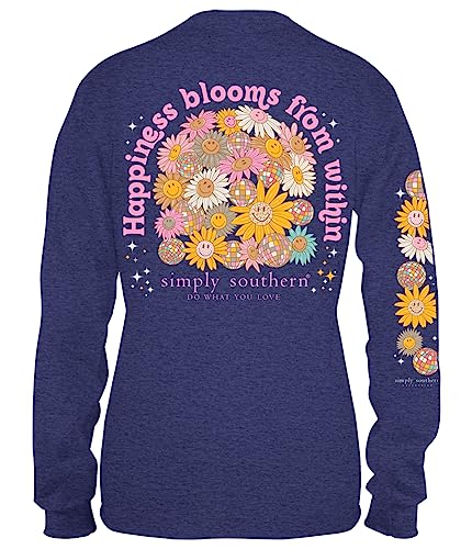 Simply Southern Happiness Blooms from Within Youth T-Shirt