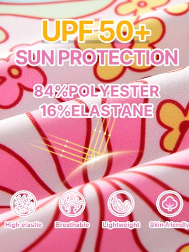 Image of Angel season Girls Swimsuits Kids Bathing Suit One Piece Swimwear with UPF 50+ Cute