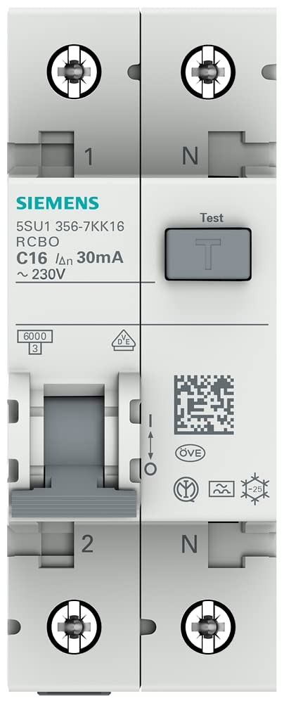 Siemens - Combinazione differenziale 16a 2m 30ma 6ka-c