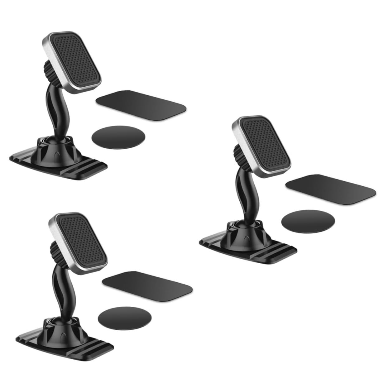Housoutil 3 Uds Soporte De Coche Soporte De Teléfono para Ventilación De Coche De Teléfono Celular para Montaje De Teléfono Automático Magnético para Teléfono Móvil