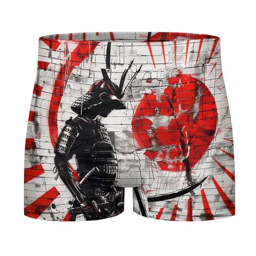Japanese Samurai Anime Men's Boxer Brief Boxer Shorts Print Underwear Stretch Boxer Trunk Soft3