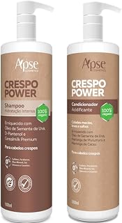 Apse Crespo Power Shampoo 1 L e Condicionador 1 L