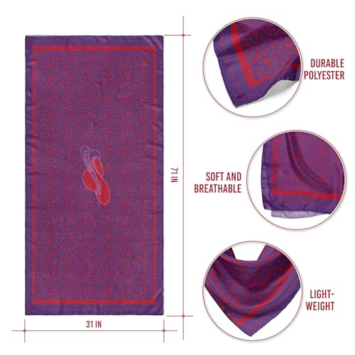 Bad Bananas Red Hat Society Merchandise – Crepe Shawl Scarf – Official Vendor - Collection 6