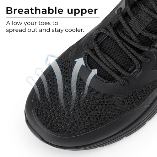 FitVille Walking Shoes for Men Wide Toe Box Lightweight Extra Wide Shoes for Men Non Slip Walking Tennis Shoes for Men Cushioned Men's Slip on Walking Shoes Comfortable Wide Width Men's Sneakers3