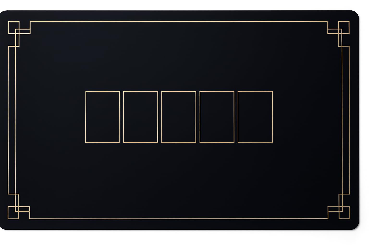 Tappetino Da Poker 180x90cm Nero e Oro Con Sacca Portatile Panno Casinò Copritavolo Texas Hold'em Antiscivolo Impermeabile