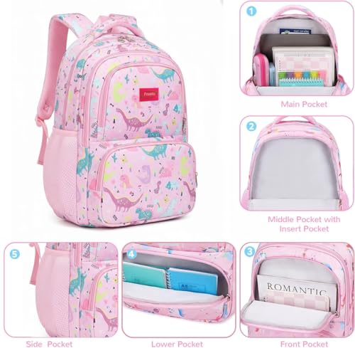 Image of Frantic Waterproof Polyester 26 L School Backpack School Bag Daypack Picnic Bag For Boys & Girl(4Zipper Parent)