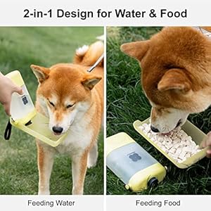   Dog-Water-Bottle-for-Walking4-in-1-Foldable-Portable-Dog-Water-Bottle-for-Dogs-14-OZ-Leak-Proof-Dog-Water-Bowl-Dog-Travel-Water-Bottle-Dispenser-for-Pets-Outdoor-WalkingHikingTravel